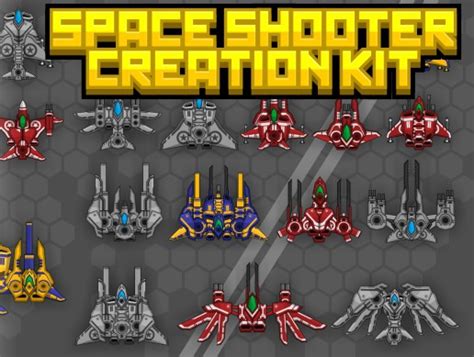 Space Shooter Sprite Kit 1 2d Characters Unity Asset Store