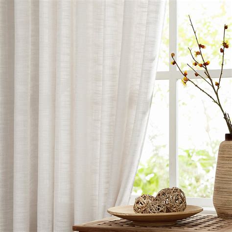 Buy Fmfunctex Natural Linen Semi Sheer Curtains For Living Room