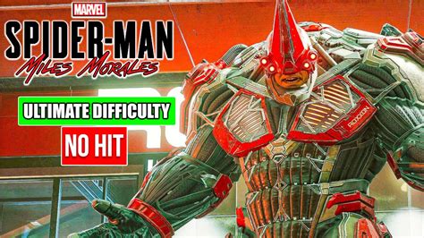 Rhino Boss Fight Ultimate Difficulty No Hit Marvel S Spider Man