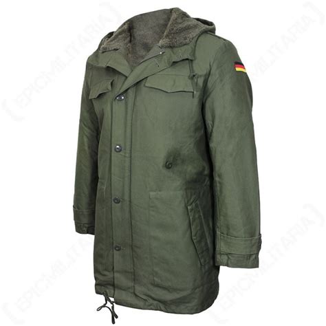 Reproduction German Army Olive Green Parka With Removable Liner Epic