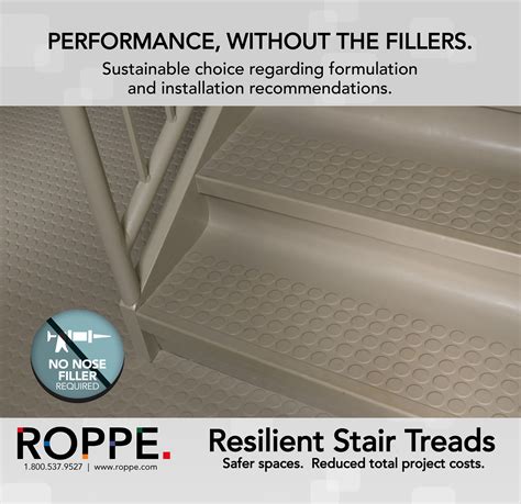 Roppe Resilient Stair Treads - Safer Spaces