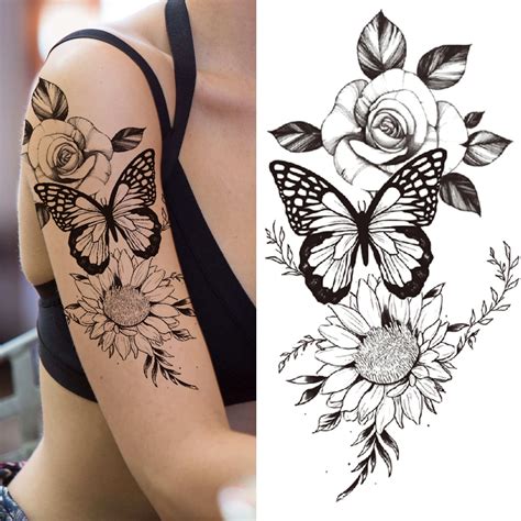 Discover Flower And Butterfly Tattoo On Arm Best In Cdgdbentre