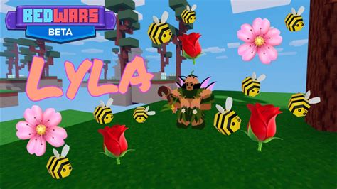 Using The New Op Lyla Kit 🌸🌹 Roblox Bedwars Youtube