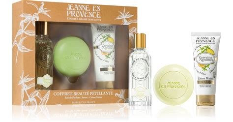 Jeanne en Provence Verveine Cédrat coffret cadeau pour femme notino be