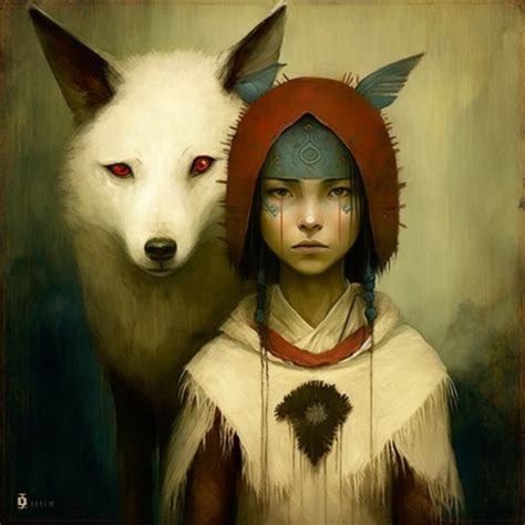 Princess Mononoke in the Art Style of Mamoru Hosoda