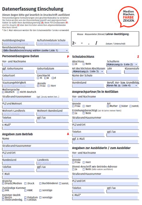 Online Anmeldeformular