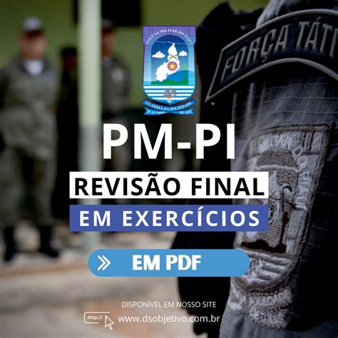 Reta Final Polícia Militar do Estado de Piauí PM PI Direito