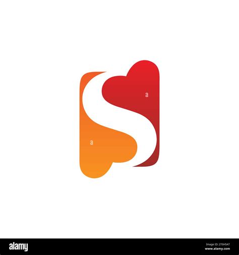 Letter S Love Logo Design Logo Letter S And Heart Combination Of