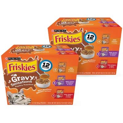 Friskies Gravy Sensations Poultry Pouches, Variety Pack (24 ct., 2 pk ...