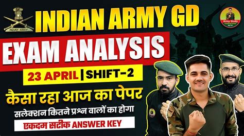 Indian Army GD Paper 2024 23 April Second Shift Analysis Army GD