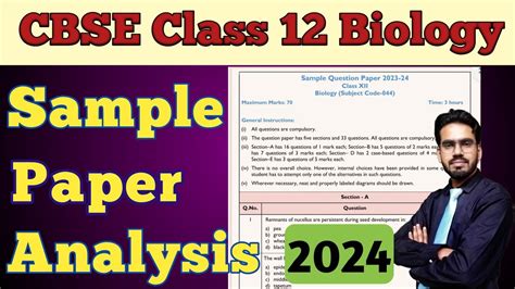 Biology Sample Paper Class Collection Online Congress