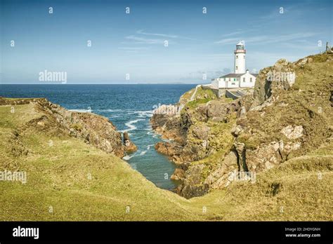 Lighthouse Cliff Fanad Head Lighthouses Cliffs Stock Photo Alamy