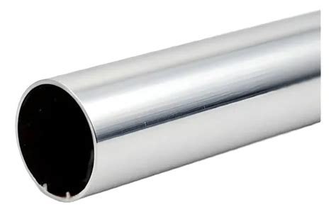 Caño Para Cortina Roller Tubo 32 Mm De Diámetro X 1 Metro Plateado