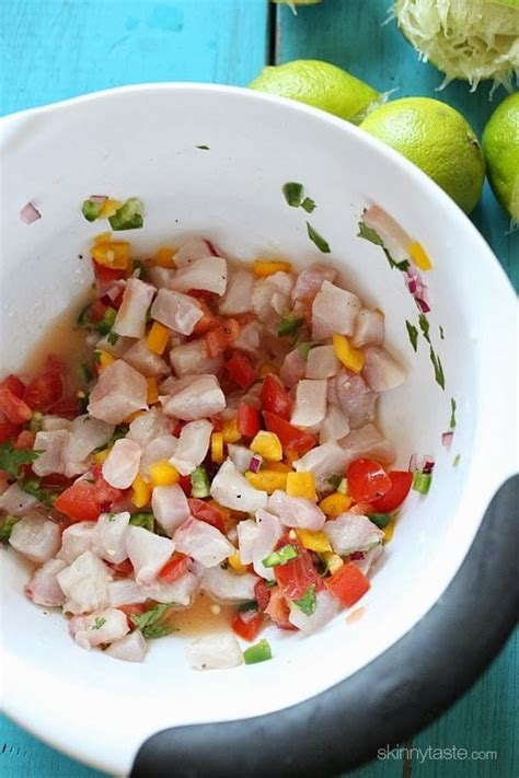 Ceviche Cucumber Cups