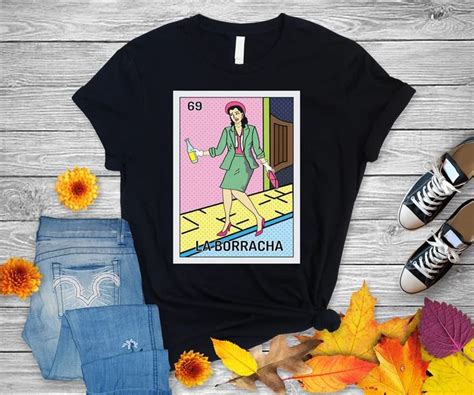 La Borracha Loteria Mexicana Women Tshirt Etsy T Shirts For Women