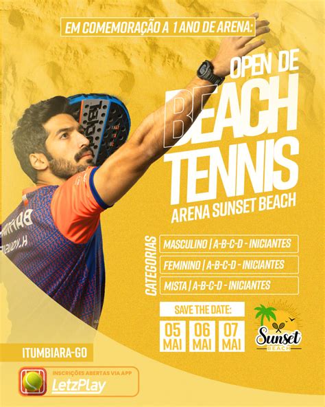 Informa Es Do Torneio Open De Beach Tennis Arena Sunset Beach