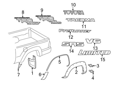 Toyota Tacoma Parts Diagrams