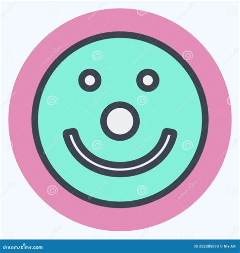 Icon Emoticon Clown Suitable For Emoticon Symbol Color Mate Style