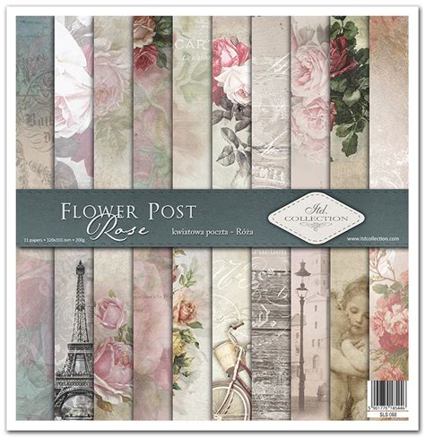 Zestaw Do Scrapbooking SLS 068 Flower Post Rose ITD Collection