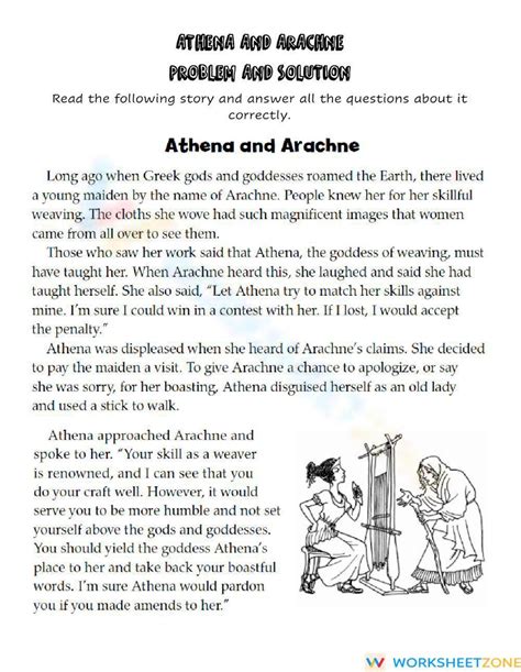 Athena And Arachne Problem And Solution Worksheet