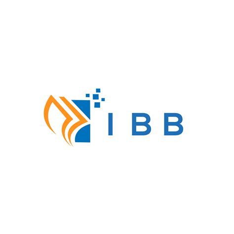 IBB credit repair accounting logo design on white background. IBB ...