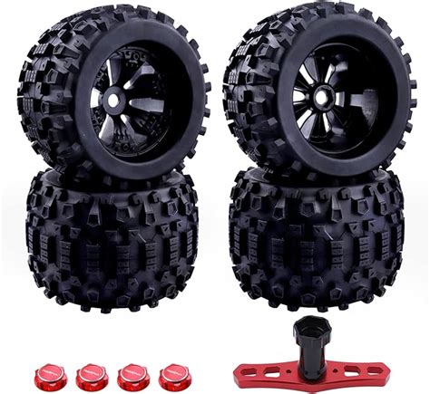 Amazon Hobbypark Pre Glued 1 8 Truck Tires And Wheels 17mm Hex For