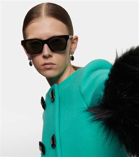 Embellished Cat Eye Sunglasses In Black Gucci Mytheresa