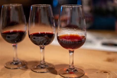 Professional Tasting Of Different Fortified Dessert Ruby Tawny Port