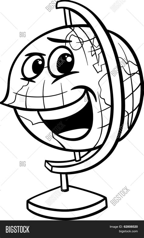 Globe Cartoon Vector Photo Free Trial Bigstock