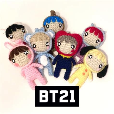 Bts Crochet Patterns Free Bt21 Bts Cooky Crochet Tutorial Free