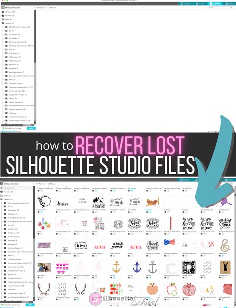 How to Recover Silhouette Studio Files - Silhouette School