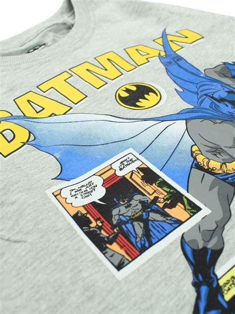 Dc Comics T Shirt Gar On Imprim Batman En Coton Gris Kiabi