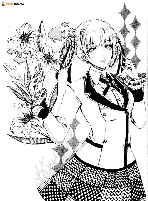 Kakegurui Coloring Pages Printable For Free Download