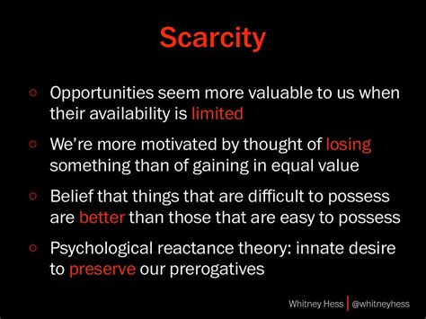 Examples of Scarcity We’ll interrupt