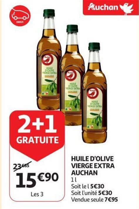 Huile D Olive Vierge Extra Auchan L Promotie Bij Auchan