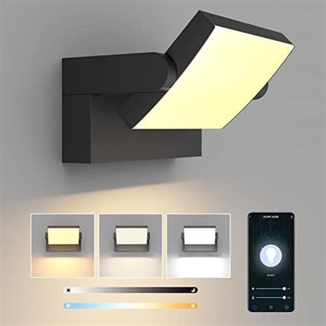 Klighten 24W Applique Dimmable Extérieure Intérieure Contrôle APP