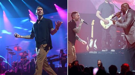 Adam Levine Performs For First Time Since Cheating Scandal Supported By Wife Behati At Shaq S