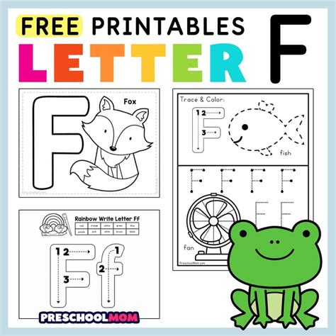 Letter F Preschool Printables Preschool Mom Worksheets Library