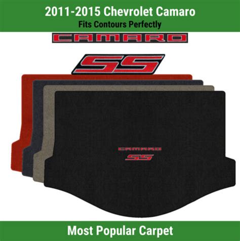 Lloyd Ultimat Trunk Carpet Mat For 11 15 Chevrolet Camaro W Red Camaro