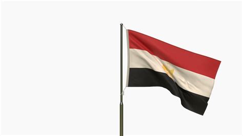 3D Animated Egypt Flag Model - TurboSquid 1796661