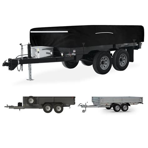 6x12 Utility Trailer Cover, 600D Waterproof Windproof Heavy Duty Black for sale | North Las ...