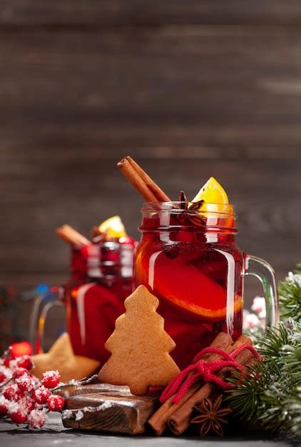 Premium Photo | Christmas mulled wine