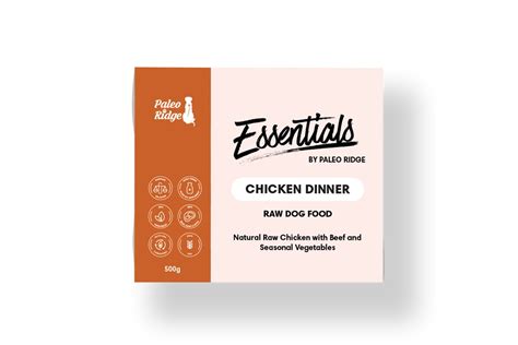 Paleo Ridge Essentials Chicken Dinner 500g | Millie's Paws