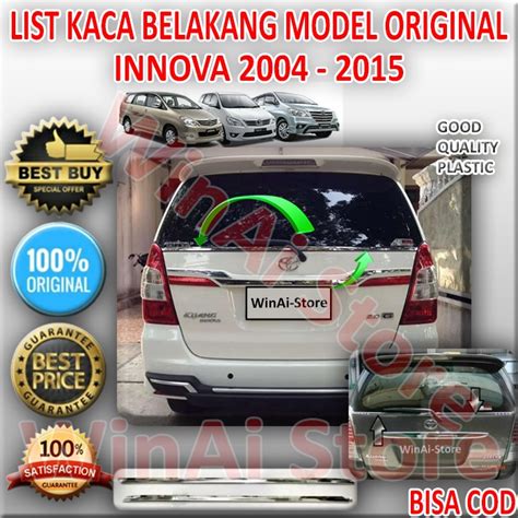 Jual Lis Kaca Belakang Innova Sampai Model Original Shopee