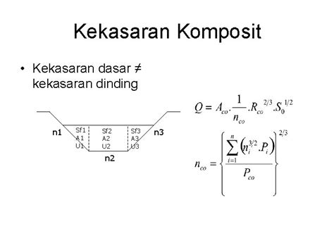 Persamaan Manning Saluran Komposit Energi Spesifik Kuliah Hidraulika