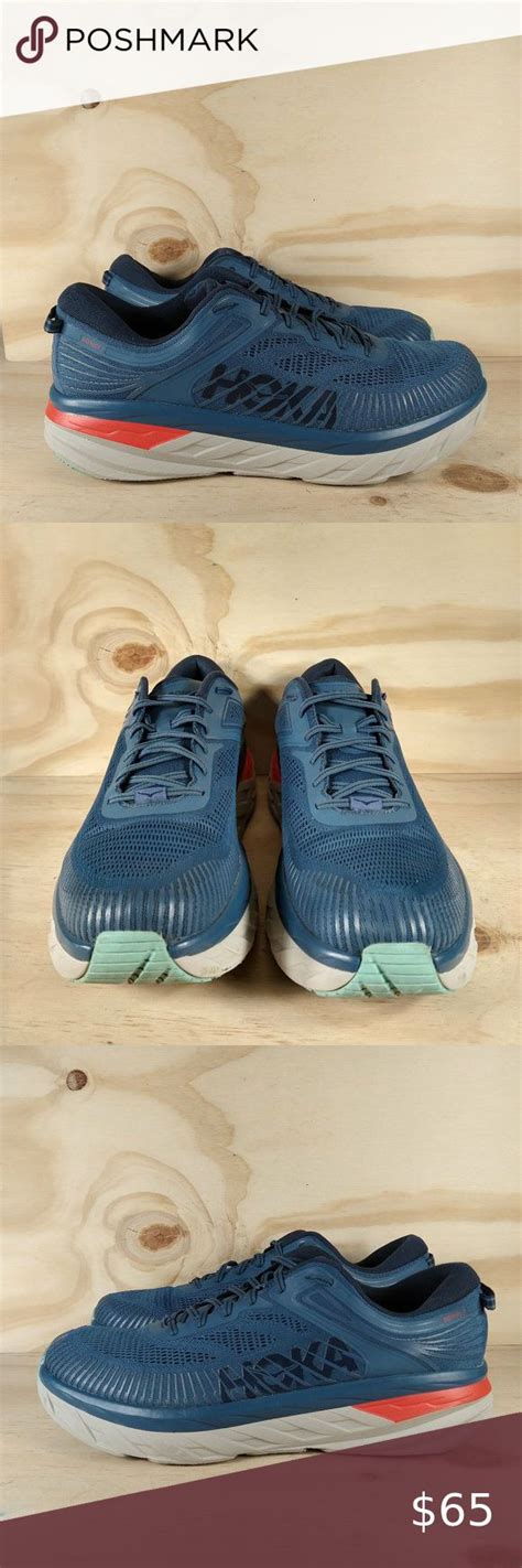 Hoka One One Bondi 7 Running Shoes Blue Mens 15 1110518