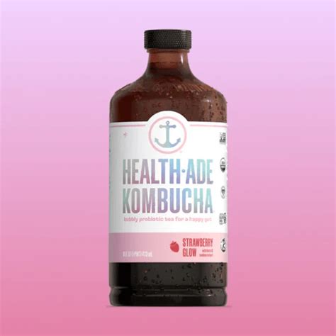 Strawberry Glow Kombucha Healthade