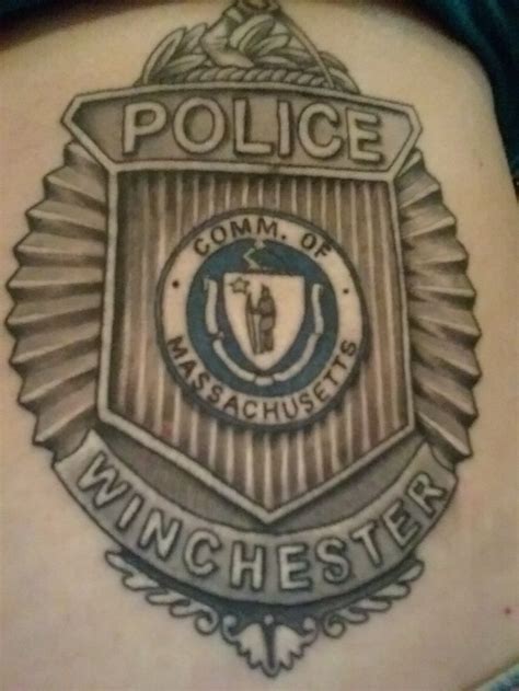 Police Badge Tattoo