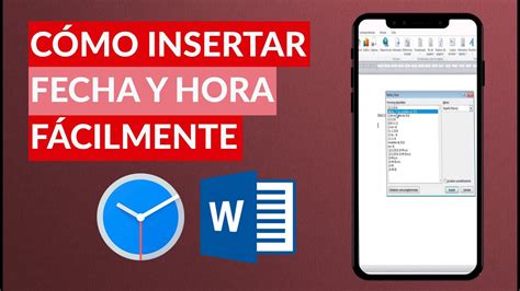 Cómo Insertar Fecha Y Hora En Word Fácilmente Youtube