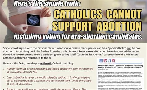 Catholic Group Debunks “catholics For Choice” Ad — Women Of Gracewomen